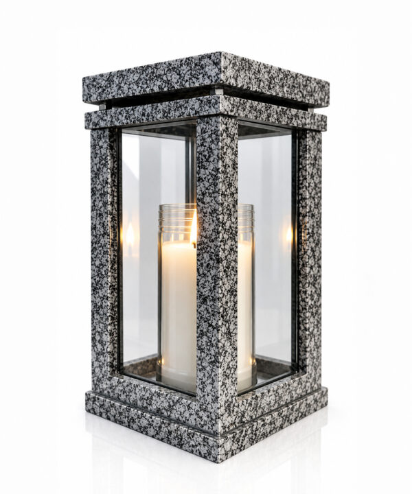 srebrny znicz żywiczny lampion classico 1